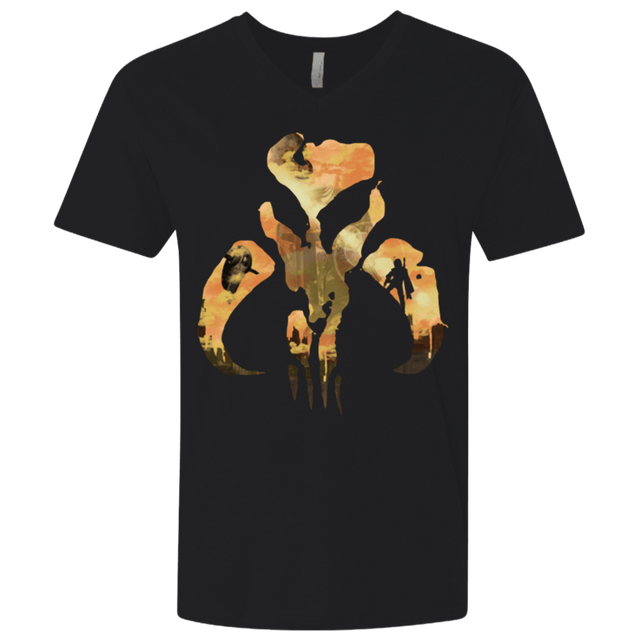 T-Shirts Black / X-Small Legend of The Bounty Hunter Men's Premium V-Neck