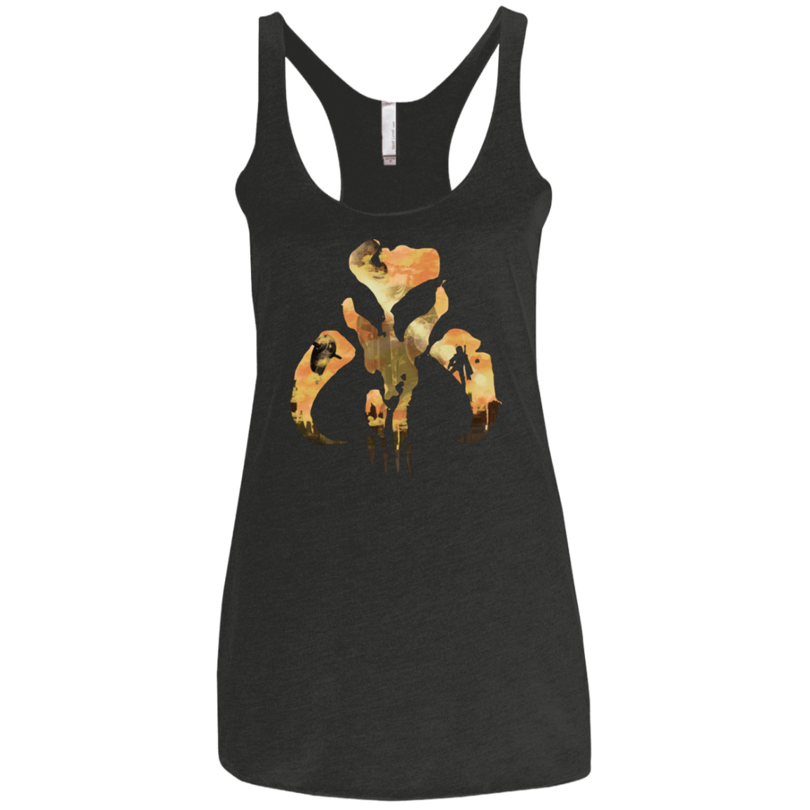 T-Shirts Vintage Black / X-Small Legend of The Bounty Hunter Women's Triblend Racerback Tank