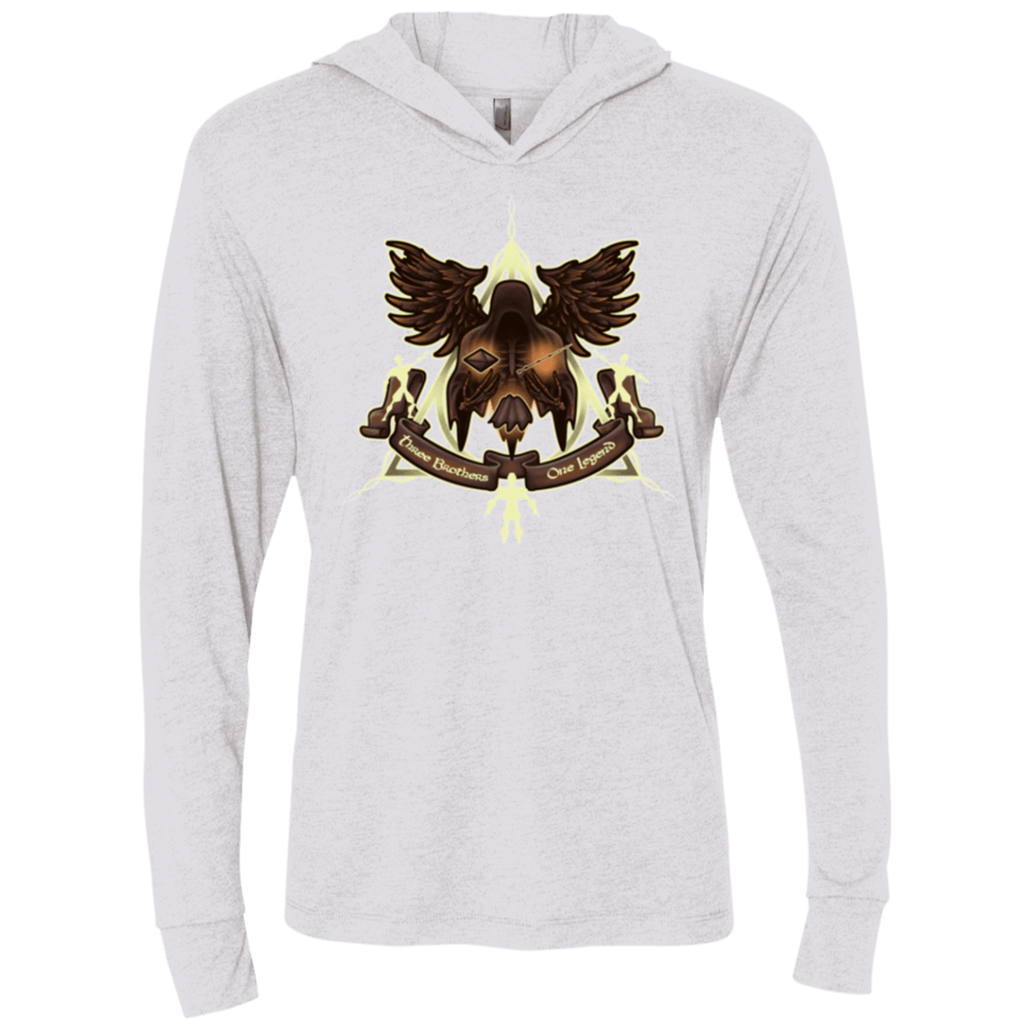 T-Shirts Heather White / X-Small LEGEND Triblend Long Sleeve Hoodie Tee