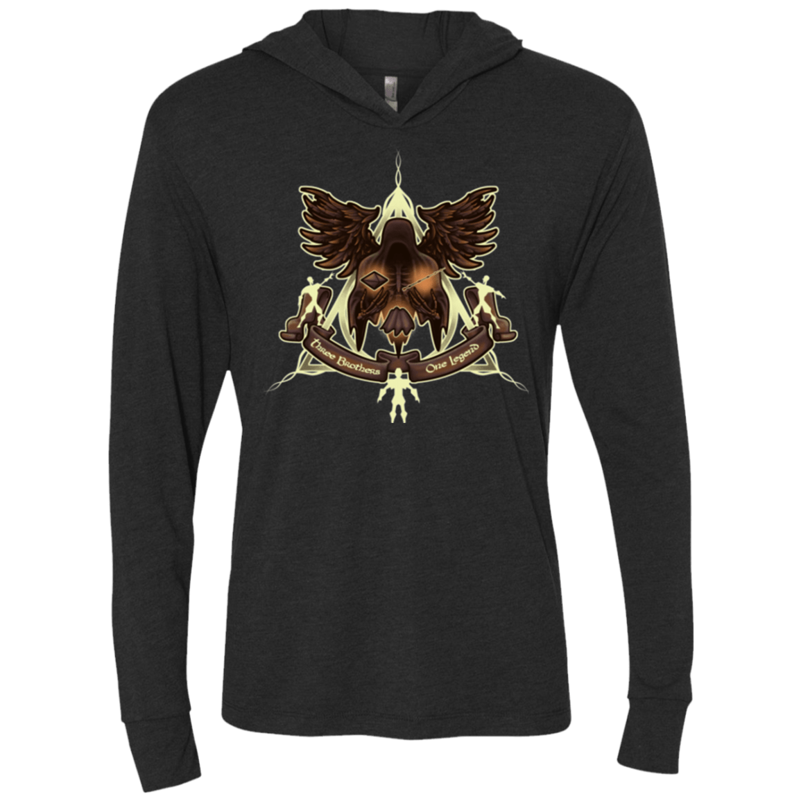 T-Shirts Vintage Black / X-Small LEGEND Triblend Long Sleeve Hoodie Tee