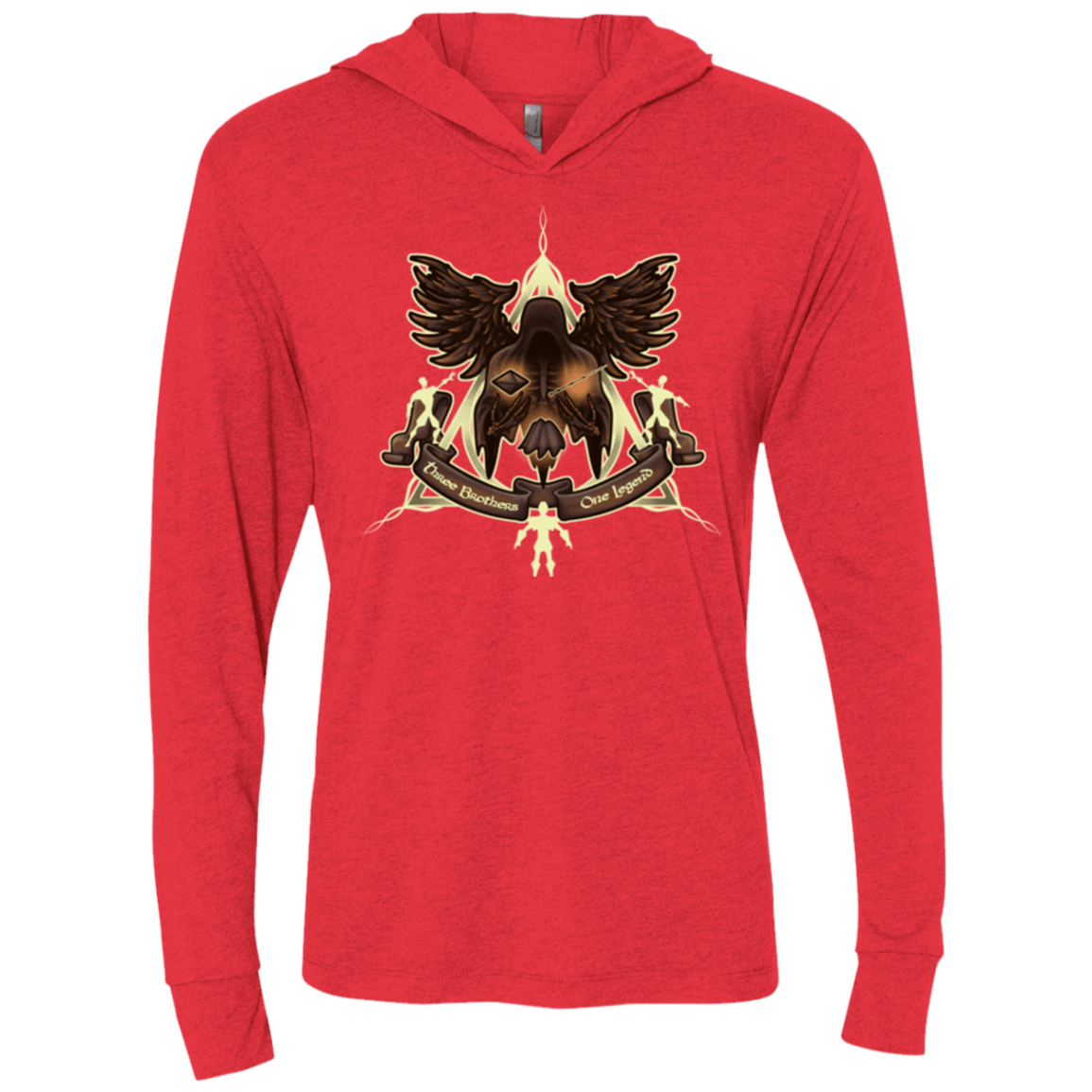 T-Shirts Vintage Red / X-Small LEGEND Triblend Long Sleeve Hoodie Tee