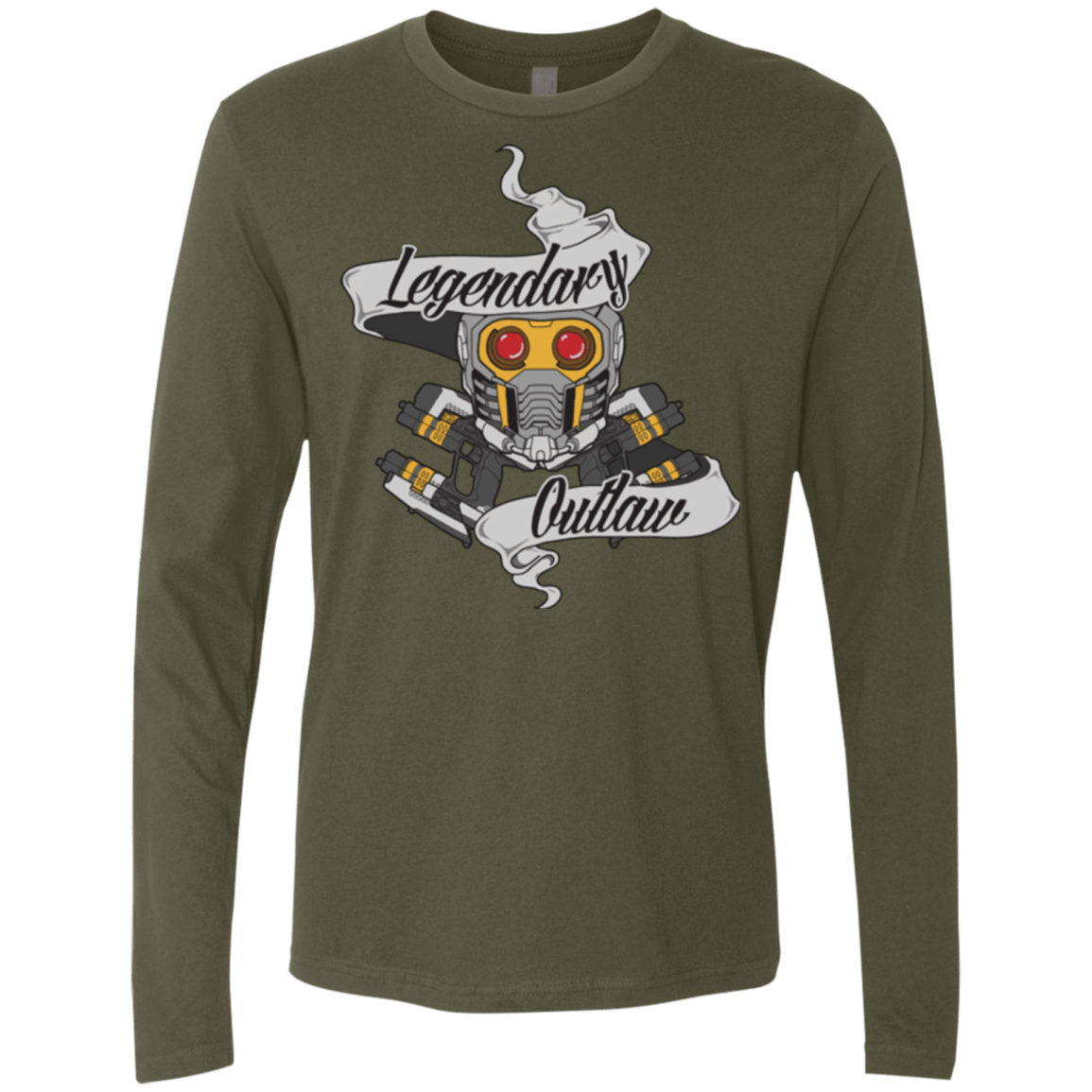 T-Shirts Military Green / Small Legendary Outlaw Men's Premium Long Sleeve