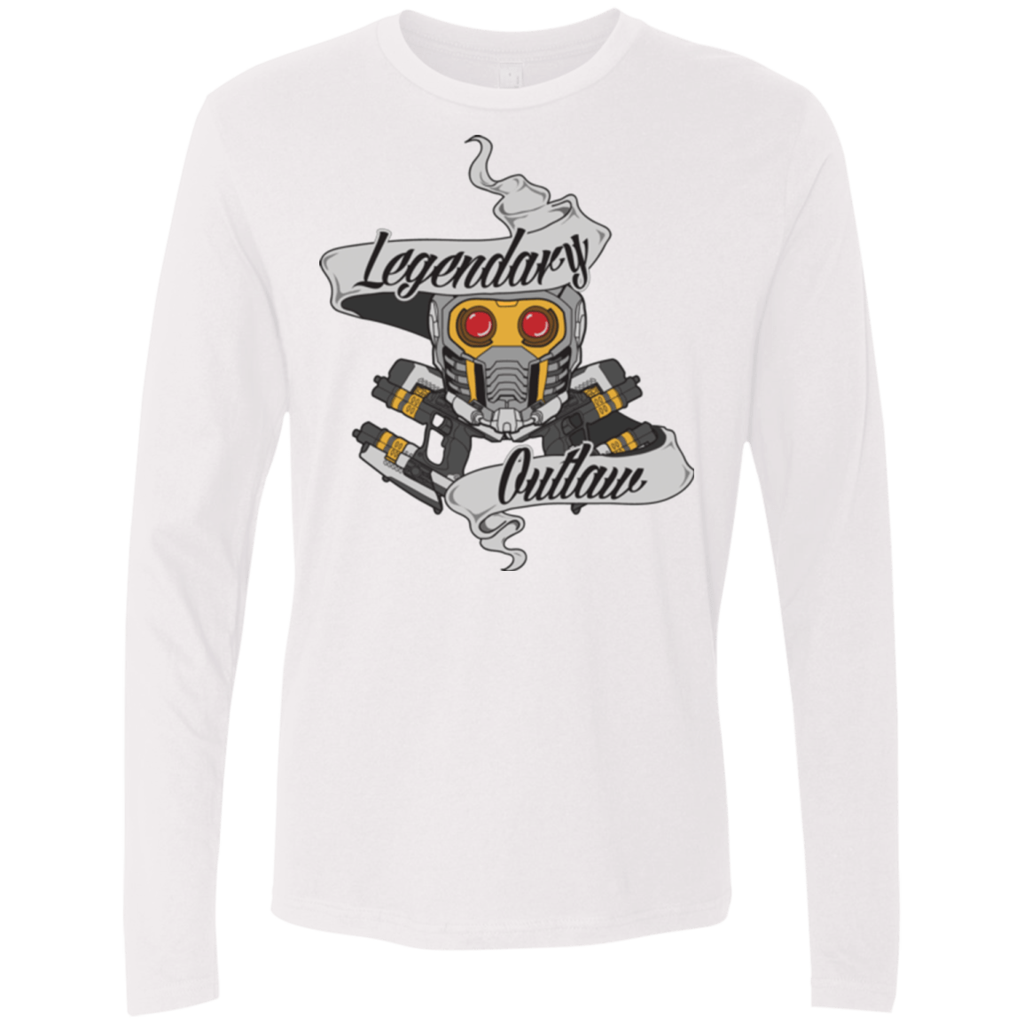 T-Shirts White / Small Legendary Outlaw Men's Premium Long Sleeve