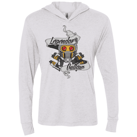 T-Shirts Heather White / X-Small Legendary Outlaw Triblend Long Sleeve Hoodie Tee