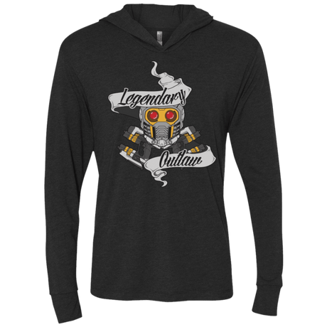 T-Shirts Vintage Black / X-Small Legendary Outlaw Triblend Long Sleeve Hoodie Tee