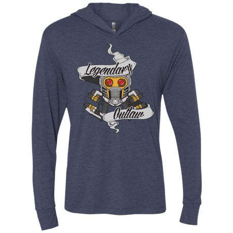 T-Shirts Vintage Navy / X-Small Legendary Outlaw Triblend Long Sleeve Hoodie Tee