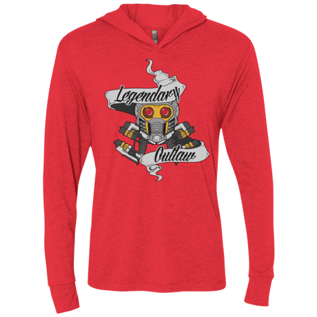 T-Shirts Vintage Red / X-Small Legendary Outlaw Triblend Long Sleeve Hoodie Tee