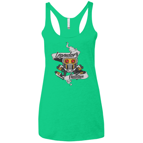 T-Shirts Envy / X-Small Legendary Outlaw Women's Triblend Racerback Tank