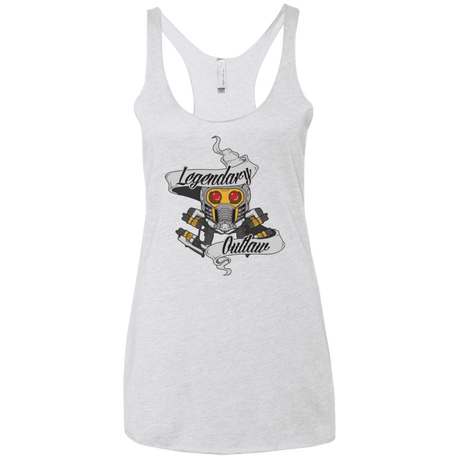 T-Shirts Heather White / X-Small Legendary Outlaw Women's Triblend Racerback Tank