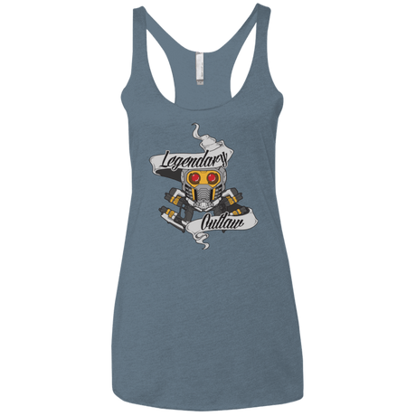 T-Shirts Indigo / X-Small Legendary Outlaw Women's Triblend Racerback Tank