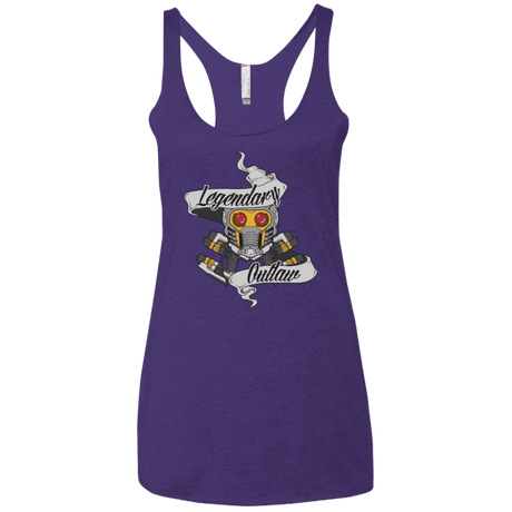 T-Shirts Purple / X-Small Legendary Outlaw Women's Triblend Racerback Tank