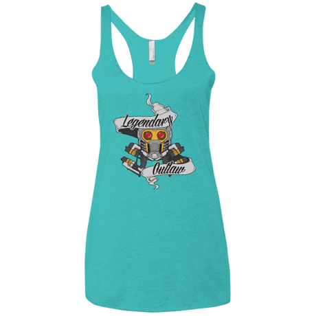 T-Shirts Tahiti Blue / X-Small Legendary Outlaw Women's Triblend Racerback Tank