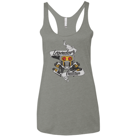 T-Shirts Venetian Grey / X-Small Legendary Outlaw Women's Triblend Racerback Tank