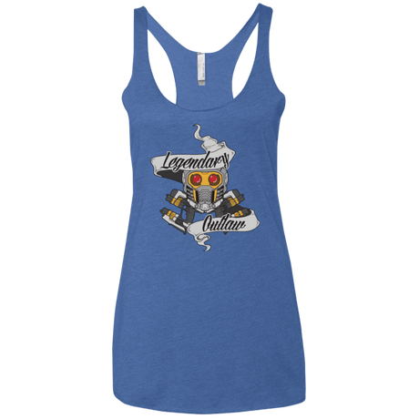 T-Shirts Vintage Royal / X-Small Legendary Outlaw Women's Triblend Racerback Tank