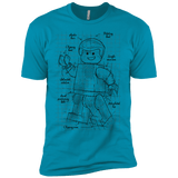 T-Shirts Turquoise / YXS Lego Plan Boys Premium T-Shirt