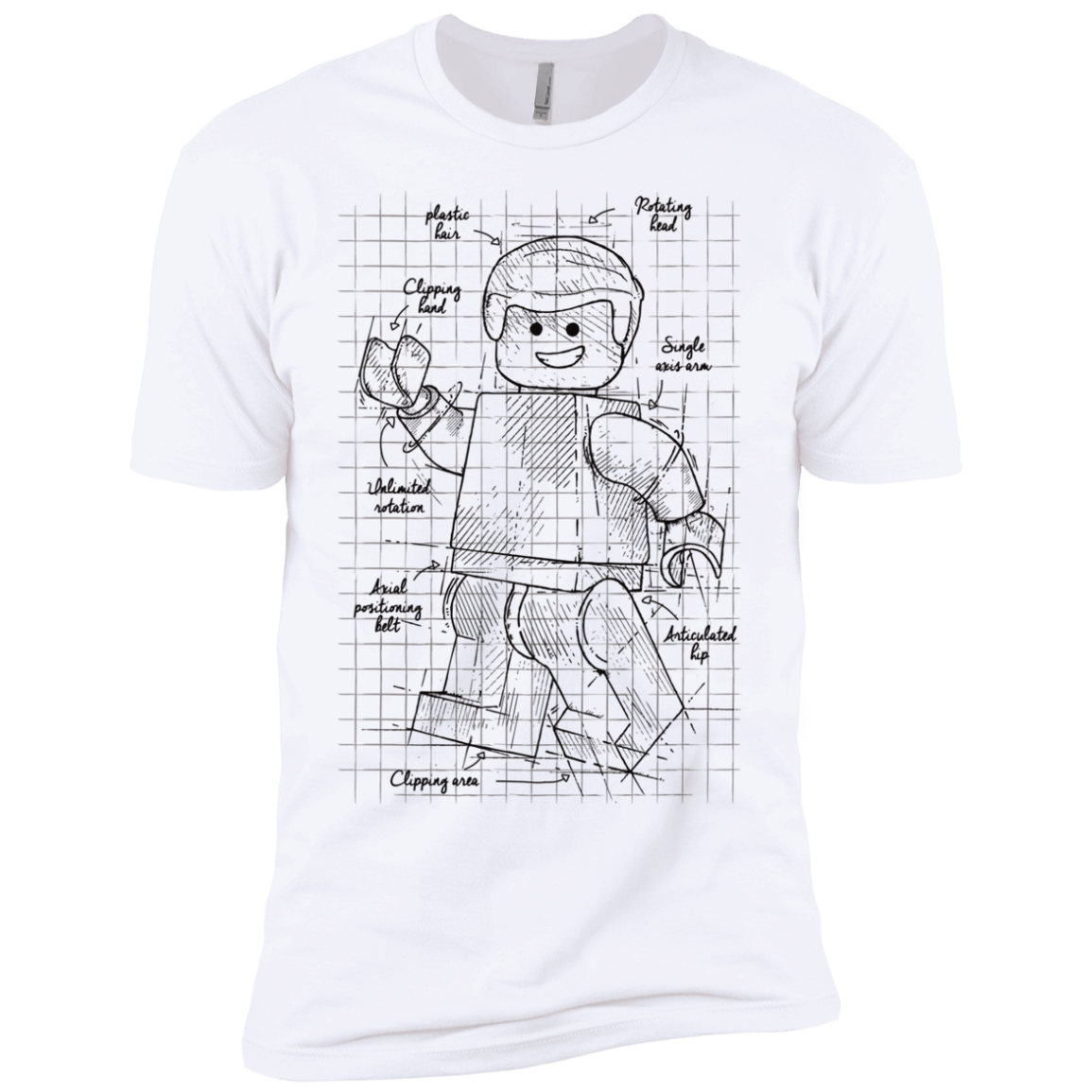 T-Shirts White / YXS Lego Plan Boys Premium T-Shirt