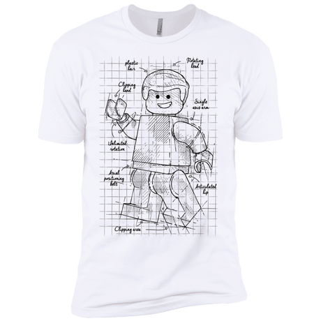 T-Shirts White / YXS Lego Plan Boys Premium T-Shirt