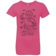 T-Shirts Hot Pink / YXS Lego Plan Girls Premium T-Shirt
