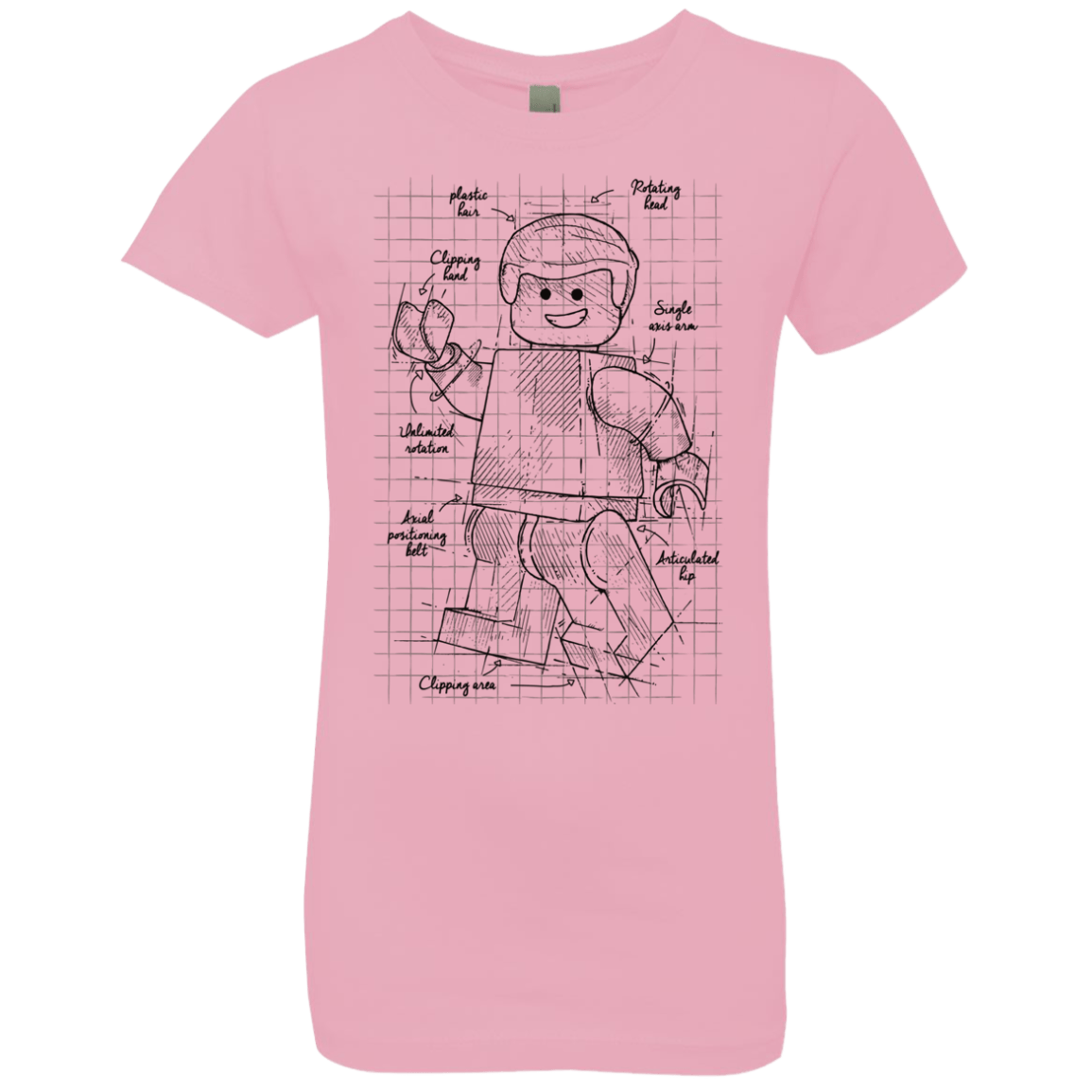 T-Shirts Light Pink / YXS Lego Plan Girls Premium T-Shirt