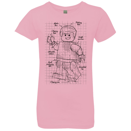 T-Shirts Light Pink / YXS Lego Plan Girls Premium T-Shirt