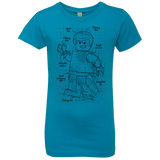 T-Shirts Turquoise / YXS Lego Plan Girls Premium T-Shirt