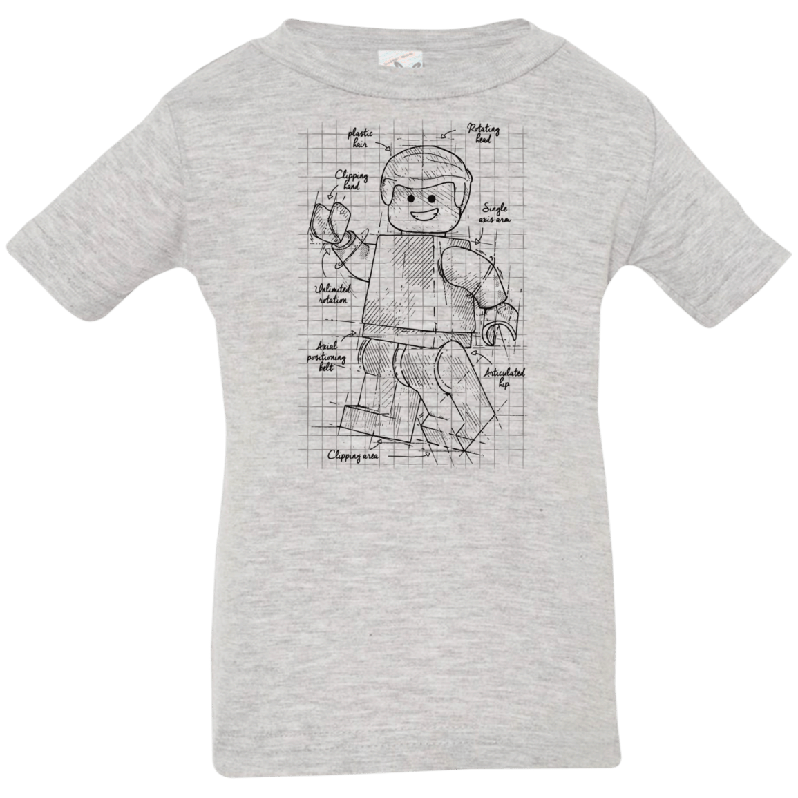 T-Shirts Heather Grey / 6 Months Lego Plan Infant Premium T-Shirt