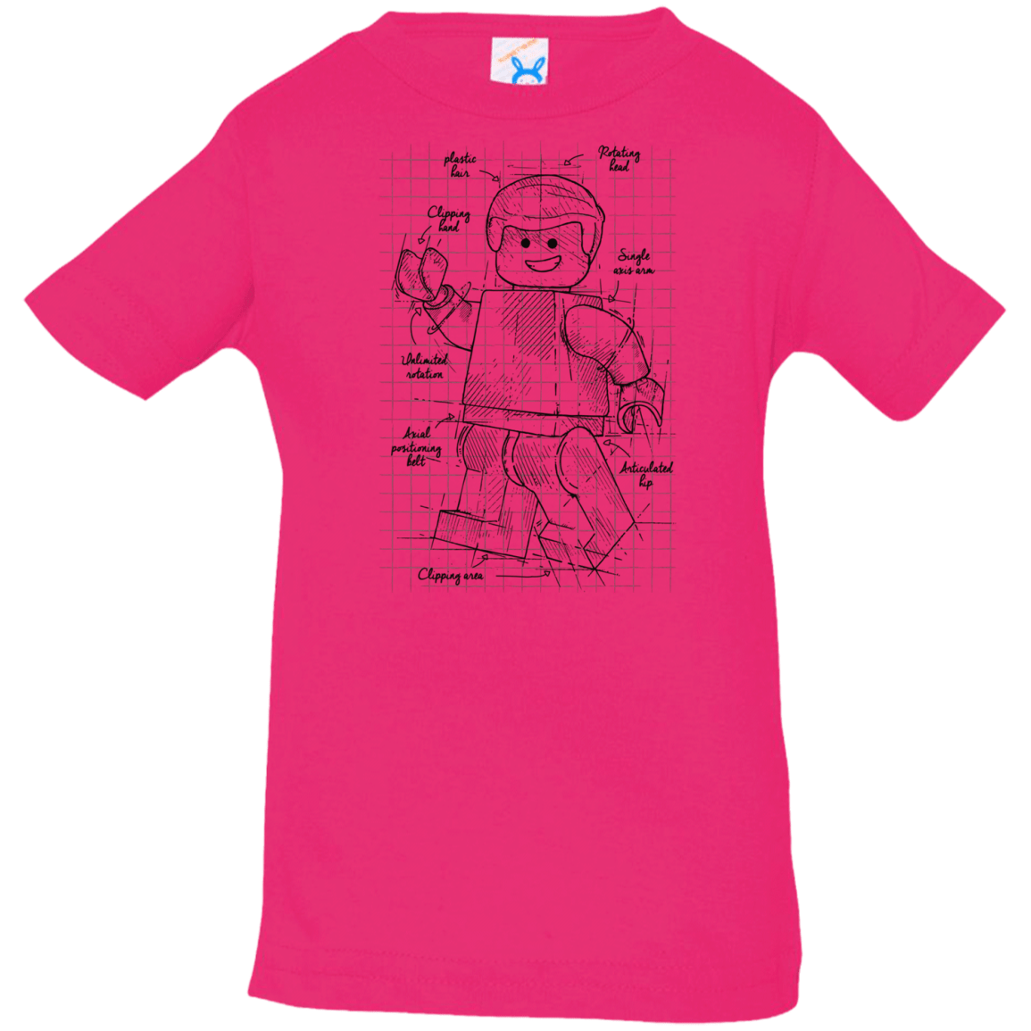 T-Shirts Hot Pink / 6 Months Lego Plan Infant Premium T-Shirt