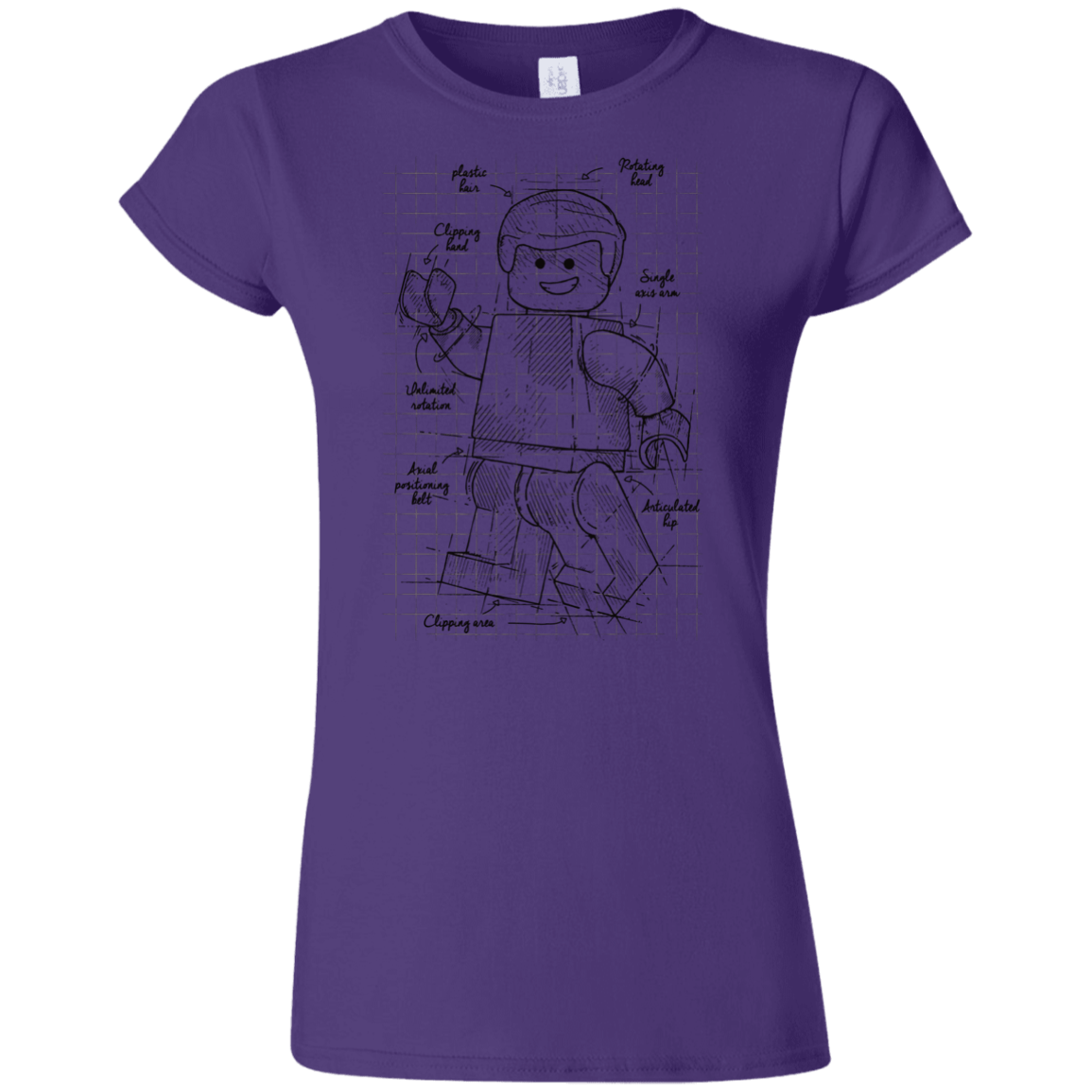 T-Shirts Purple / S Lego Plan Junior Slimmer-Fit T-Shirt