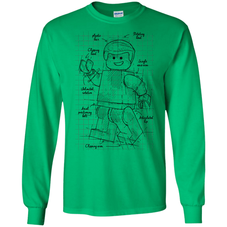 T-Shirts Irish Green / S Lego Plan Men's Long Sleeve T-Shirt