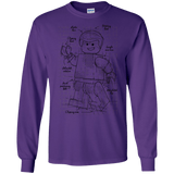 T-Shirts Purple / S Lego Plan Men's Long Sleeve T-Shirt