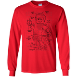 T-Shirts Red / S Lego Plan Men's Long Sleeve T-Shirt