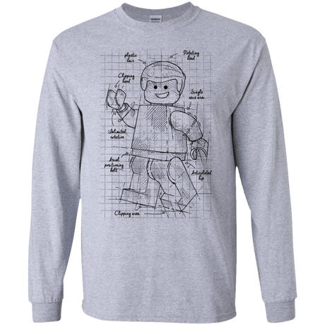 T-Shirts Sport Grey / S Lego Plan Men's Long Sleeve T-Shirt