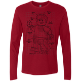 T-Shirts Cardinal / S Lego Plan Men's Premium Long Sleeve