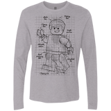 T-Shirts Heather Grey / S Lego Plan Men's Premium Long Sleeve