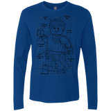 T-Shirts Royal / S Lego Plan Men's Premium Long Sleeve
