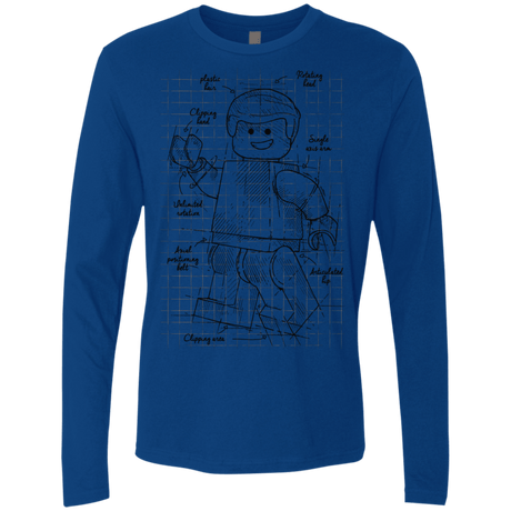 T-Shirts Royal / S Lego Plan Men's Premium Long Sleeve
