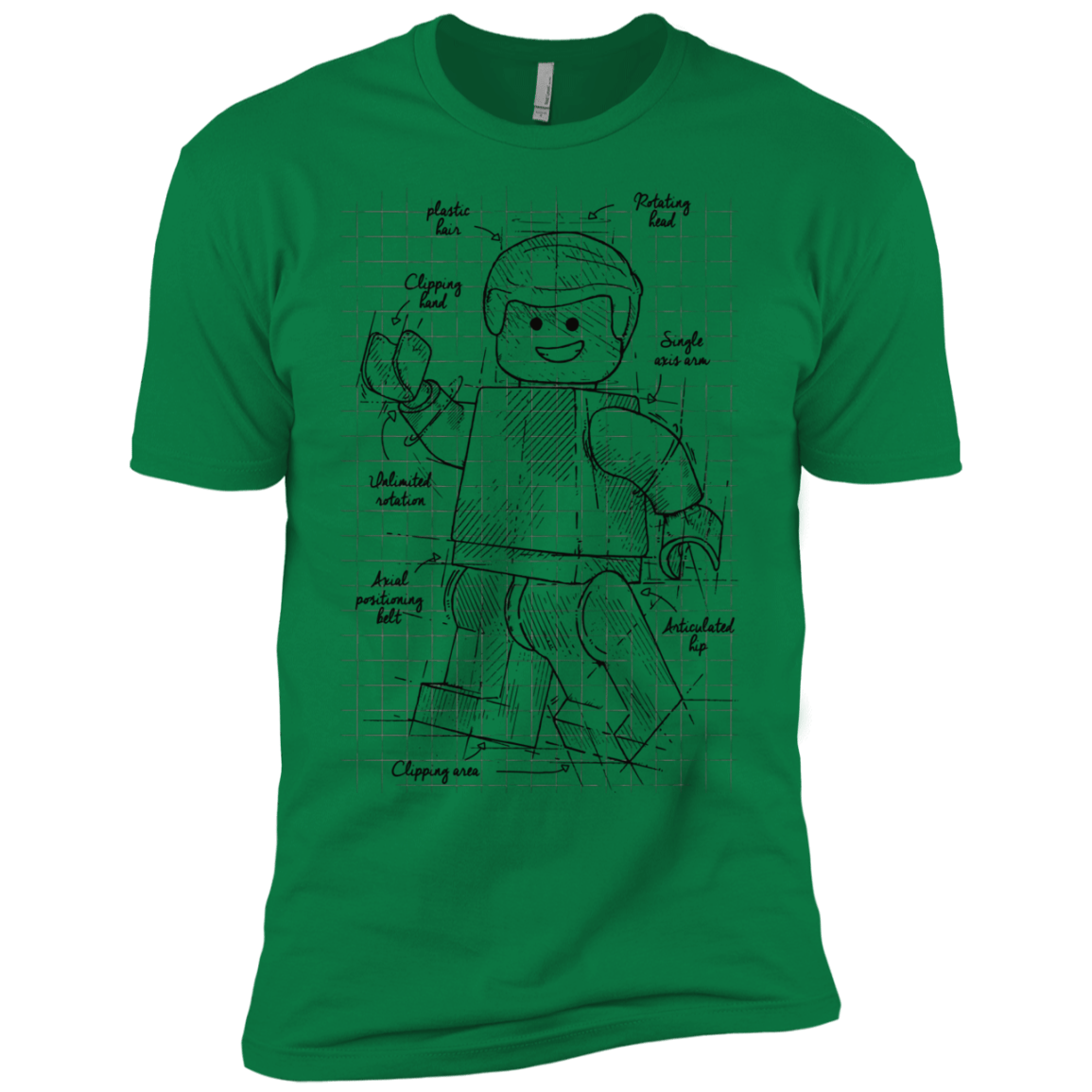 Lego Plan Men s Premium T Shirt Pop Up Tee