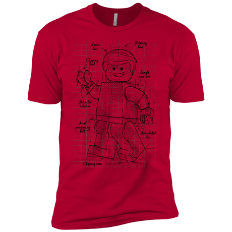 T-Shirts Red / X-Small Lego Plan Men's Premium T-Shirt