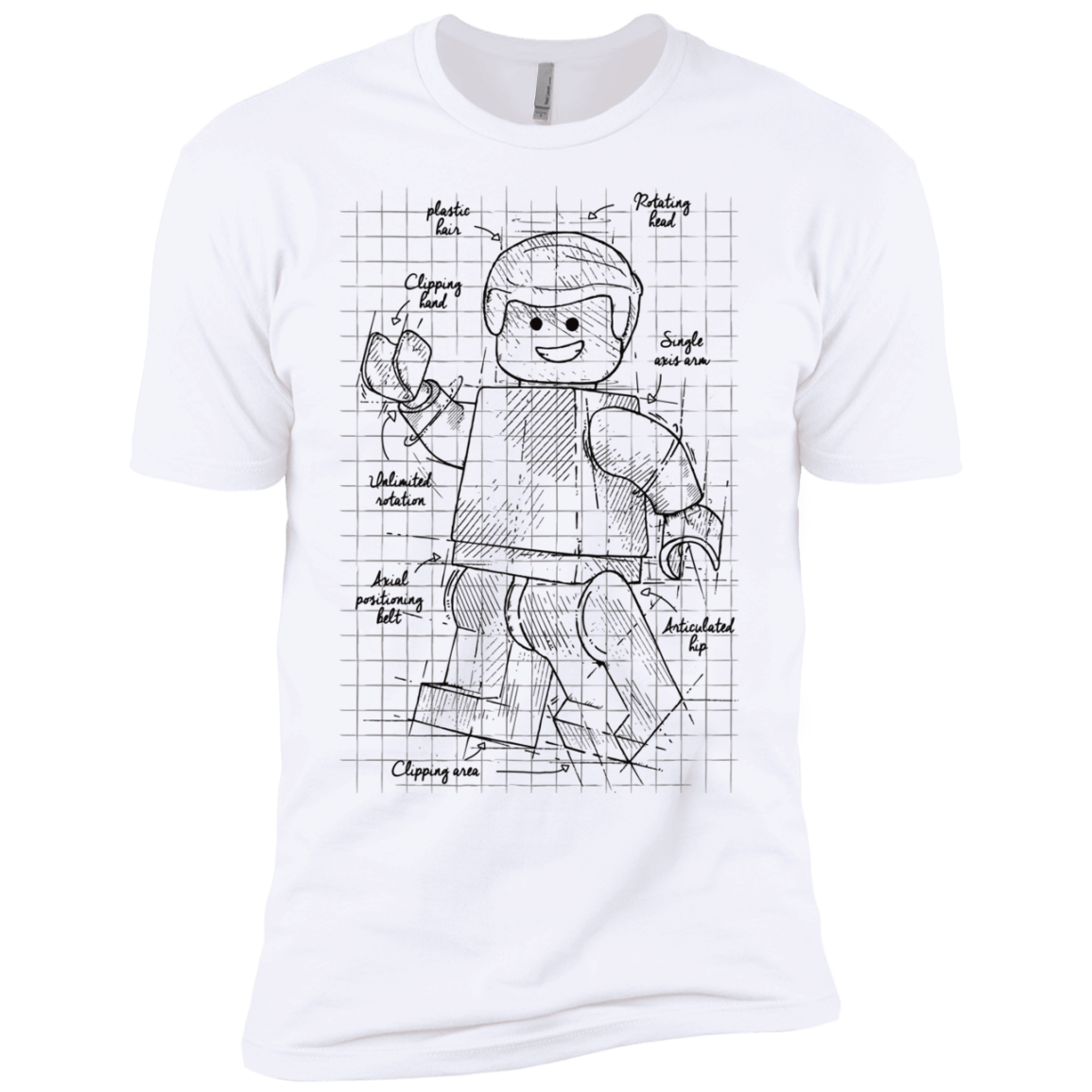 T-Shirts White / X-Small Lego Plan Men's Premium T-Shirt