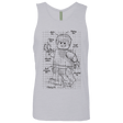 T-Shirts Heather Grey / S Lego Plan Men's Premium Tank Top