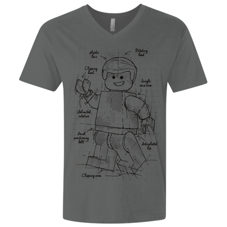 T-Shirts Heavy Metal / X-Small Lego Plan Men's Premium V-Neck