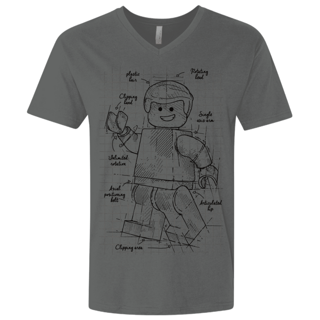 T-Shirts Heavy Metal / X-Small Lego Plan Men's Premium V-Neck