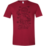 T-Shirts Cardinal Red / S Lego Plan Men's Semi-Fitted Softstyle