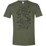 T-Shirts Military Green / S Lego Plan Men's Semi-Fitted Softstyle