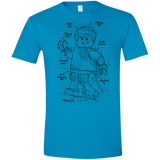 T-Shirts Sapphire / S Lego Plan Men's Semi-Fitted Softstyle