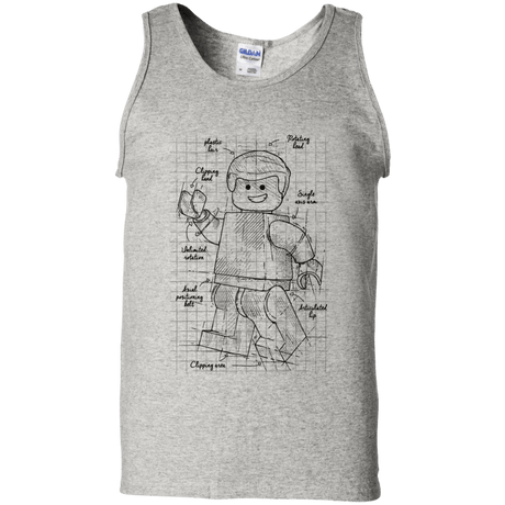 T-Shirts Ash / S Lego Plan Men's Tank Top