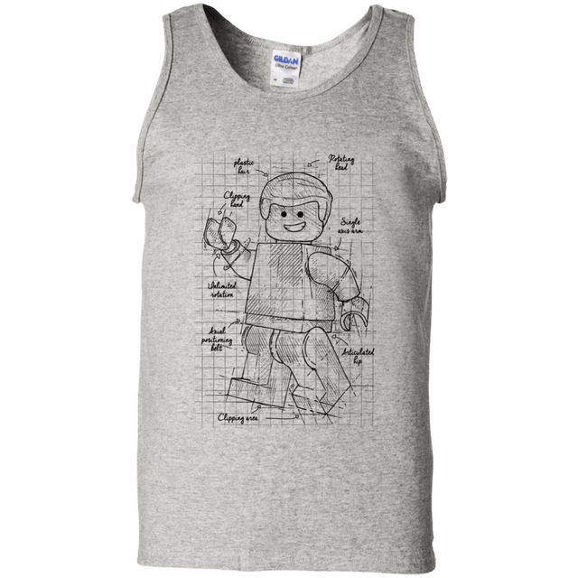 T-Shirts Ash / S Lego Plan Men's Tank Top
