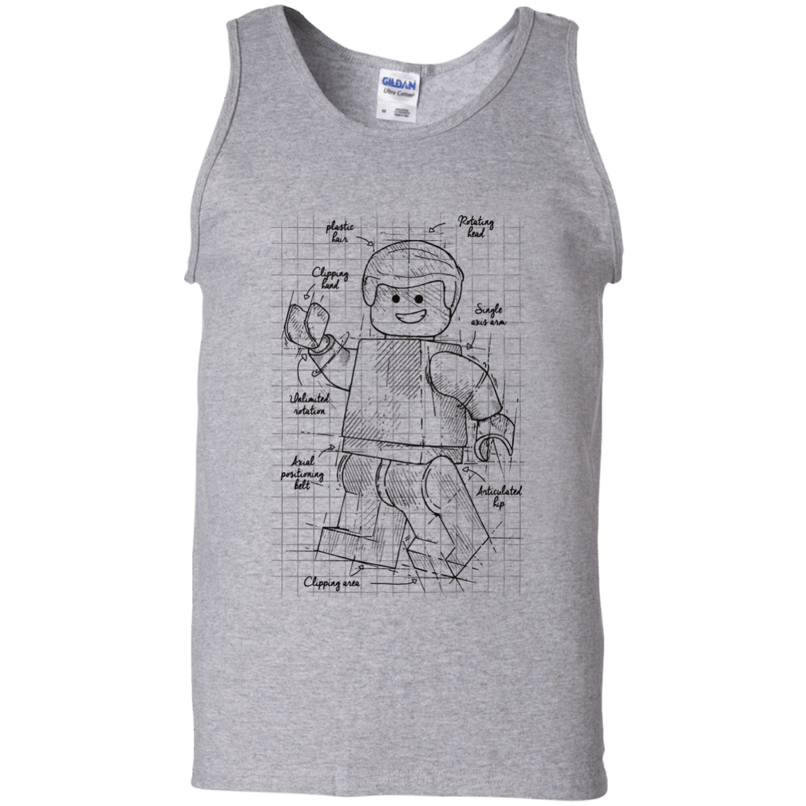 T-Shirts Sport Grey / S Lego Plan Men's Tank Top