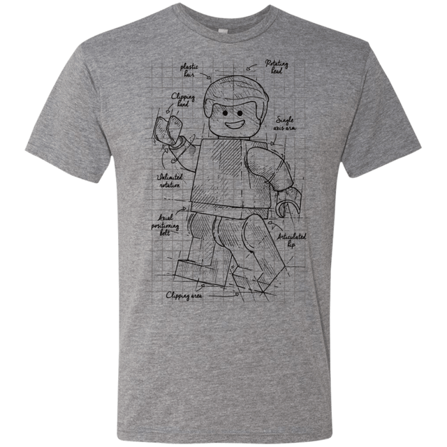 T-Shirts Premium Heather / S Lego Plan Men's Triblend T-Shirt