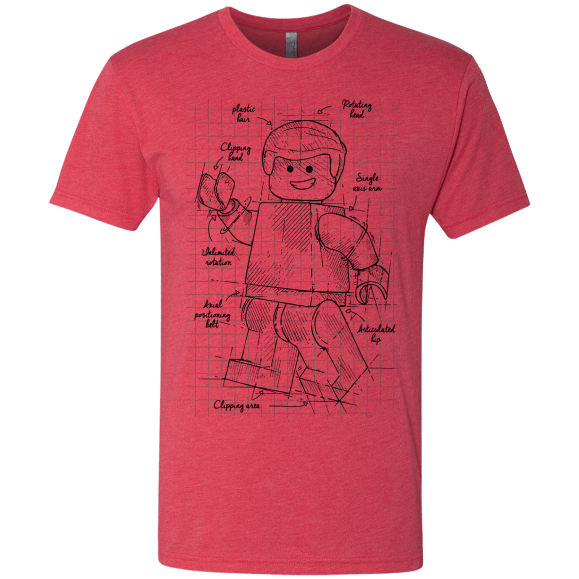 T-Shirts Vintage Red / S Lego Plan Men's Triblend T-Shirt